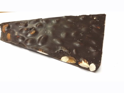 Block dark chocolate with stevia and almonds [17294]